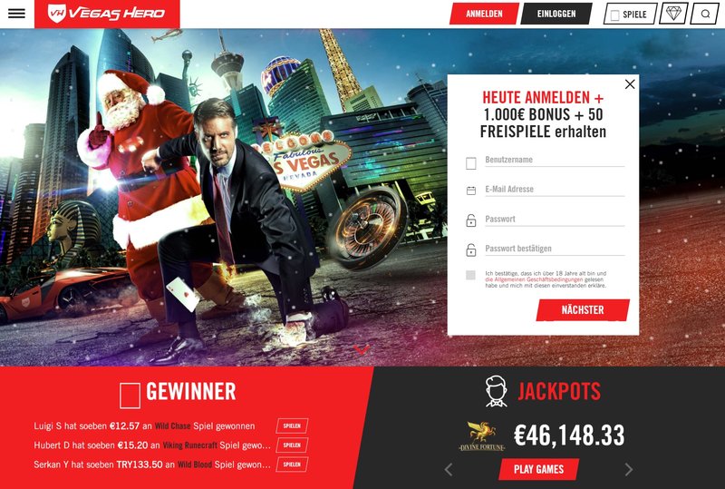 Casino vegas hero in United Kingdom
